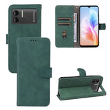 DoogeeX98 / X98 Pro Flip Phone Cover/Wallet Card Slots Magnetic Tab Latch - Green - Cover Noco