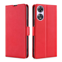 Oppo A58 5G / A58X 5G / A78 5G Slim Flip Cover and Card Wallet - Red - Noco
