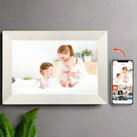 Frameo 10.1’’ Smart WiFi Photo Frame Cloud App Remote Photo Submission - White - Noco