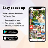 Frameo 10.1’’ Smart WiFi Photo Frame Cloud App Remote Photo Submission - Noco