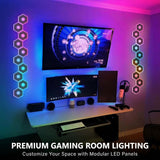 G01 Smart Hexagon LED Wall Light Panel Kit with Infinity Mirror Effects - YWXLight
