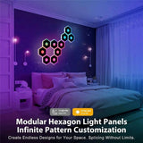 G01 Smart Hexagon LED Wall Light Panel Kit with Infinity Mirror Effects - YWXLight