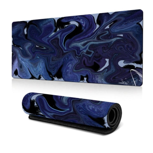 Large Absract Desktop Mouse/Keyboard Pad Non-Slip 900x400mm - Blue - Noco