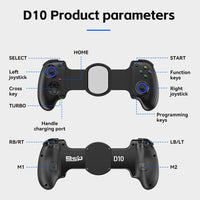 BSP D10 Expandable Wireless Controller for PC Android Phone iPhone Switch PS3/4 - BSP