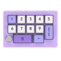 MKESPN Mechanical USB Macro Number/Gaming Keypad LED Volume Knob - Purple - Noco