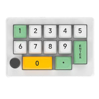 MKESPN Mechanical USB Macro Number/Gaming Keypad LED Volume Knob - White - Noco