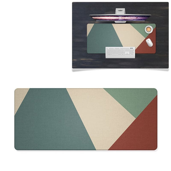 Large Geometric Desktop Mouse/Keyboard Pad Non-Slip 800x300mm - 800x300mm Geometric - Noco
