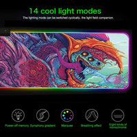 Monster LED Edge-Lit LED 800x300mm Desktop and Mouse Pad - 800x300mm Monster - Noco