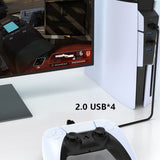 P5S002 4-Port USB 2.0 Hub for Sony PS5 Console - External USB Expansion Adapter - Noco