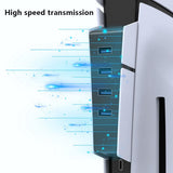P5S002 4-Port USB 2.0 Hub for Sony PS5 Console - External USB Expansion Adapter - Noco