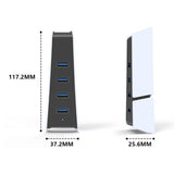 P5S002 4-Port USB 2.0 Hub for Sony PS5 Console - External USB Expansion Adapter - Noco