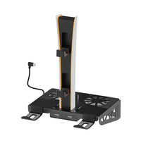 iPlay PS5 Wall Mount Cooling Stand USB Hub and Controller Charging Station - iPlay