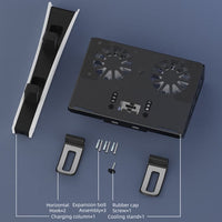 iPlay PS5 Wall Mount Cooling Stand USB Hub and Controller Charging Station - iPlay