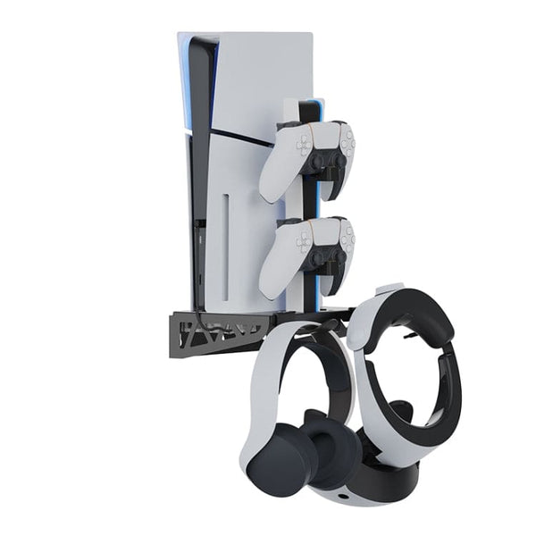 iPlay PS5 Wall Mount Cooling Stand USB Hub and Controller Charging Station - iPlay