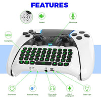 P5172 PS5 Controller Bluetooth Wireless Keyboard - Black - Noco