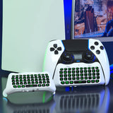 P5172 PS5 Controller Bluetooth Wireless Keyboard - White - Noco