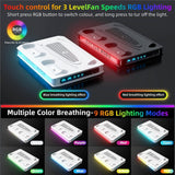 PS5 Pro PS5 Slim and PS5 Standard - RGB Vertical Cooling Stand with Controller Charging Dock - iPlay