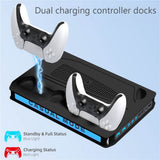 PS5 Pro PS5 Slim and PS5 Standard - RGB Vertical Cooling Stand with Controller Charging Dock - iPlay