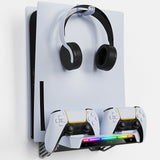 YZC-505 Wall Mount Storage & Charging Base for Sony PlayStation 5 5 Digital 5 Slim - iPlay