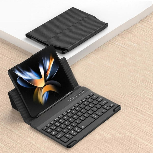 Samsung Galaxy Z Fold 3/4 Mate X2/XS2 GKK Bluetooth Keyboard Carbon Texture Cover