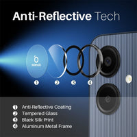 Samsung Galaxy A06 Alloy and Glass Camera Lens Protector Caps - Northjo