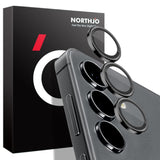 Samsung Galaxy S24 + Alloy and Glass Camera Lens Protector Caps - Northjo