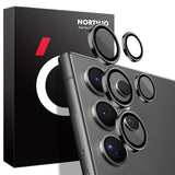 Samsung Galaxy S24 Ultra Alloy and Glass Camera Lens Protector Caps - Northjo