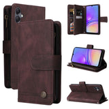 Samsung Galaxy A05 Multi-Card Wallet Flip Cover Zip Pocket - Brown - Cover Noco