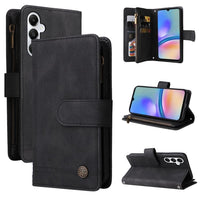 Samsung Galaxy A05S Multi-Card Wallet Flip Cover Zip Pocket - Black - Cover Noco