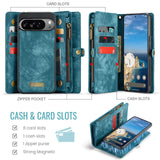 Google Pixel 10 Pro XL CaseMe 008 Wallet with Detachable Cover 8 Card + Zip Pocket - Noco
