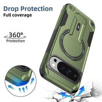 Google Pixel 9 / 9 Pro / 10 / 10 Pro Armor Mag Ring Cover with Kickstand - Noco