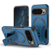 Google Pixel 9 / 9 Pro / 10 / 10 Pro Armor Mag Ring Cover with Kickstand - Blue - Noco