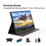 GXMO G156F 15.6 FHD 1920x1080P Portable Monitor Magnetic Stand Type-C Speakers - Gaming Noco