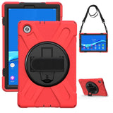 Lenovo Pad P11 / Pad P11 Plus Tablet Rugged Cover Rotating Hand Strap and Stand - Red - Noco