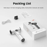 Wireless Hair Dryer With 30,000 RPM High-Speed Motor Warm/Cold Air 15600mAh Battery - NOCO