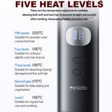 Yesido MG23 Cordless Hair Straightener Brush – 2-in-1 Portable Styling & Styling Tool - Yesido