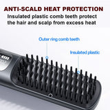 Yesido MG23 Cordless Hair Straightener Brush – 2-in-1 Portable Styling & Styling Tool - Yesido