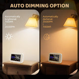 4.3-Inch Desktop Digital Clock With Time and Date for Dementia - White - Noco