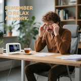 4.3-Inch Desktop Digital Clock With Time and Date for Dementia - White - Noco