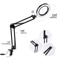Ring LED Magnifying Desk Lamp 3 Colours 11 Levels of Brightness Noco
