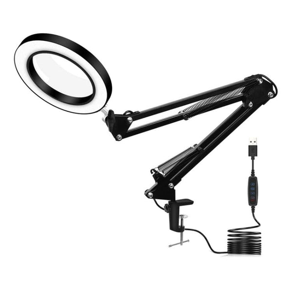 Ring LED Magnifying Desk Lamp 3 Colours 11 Levels of Brightness Noco