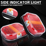 [2 Pack] 28 LED Square 12V/24V Tail Light Set Sequential Indicators - Noco