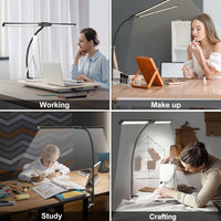 LED Goose Neck Split Head Desk Lamp 3 Colours 10 Levels of Brightness Noco