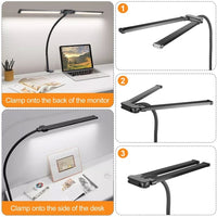 LED Goose Neck Split Head Desk Lamp 3 Colours 10 Levels of Brightness Noco