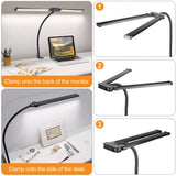 LED Goose Neck Split Head Desk Lamp 3 Colours 10 Levels of Brightness Noco