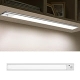 Wireless Motion Auto LED Cabinet/Stair/Hallway Light Bar | Rechargeable with Remote Control - 20cm Long Silver 1.2W 800mAh - Noco