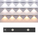 Wireless Motion LED Cabinet Stair or Hallway Spot Light Bar | Rechargeable Battery - 20cm Long Black - Noco
