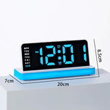GH9020 Large Display LED Digital Alarm Clock and Mirror Desktop Clock with Night Light - Noco