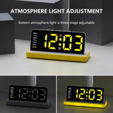GH9020 Large Display LED Digital Alarm Clock and Mirror Desktop Clock with Night Light - Noco
