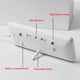 YD20 Digital Bedside/Desk Alarm Clock with Wireless Outdoor Sensor and Environment Monitor - Noco